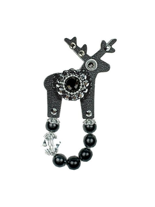 Deers Piccola Lady B in pelle di cervo nera donna