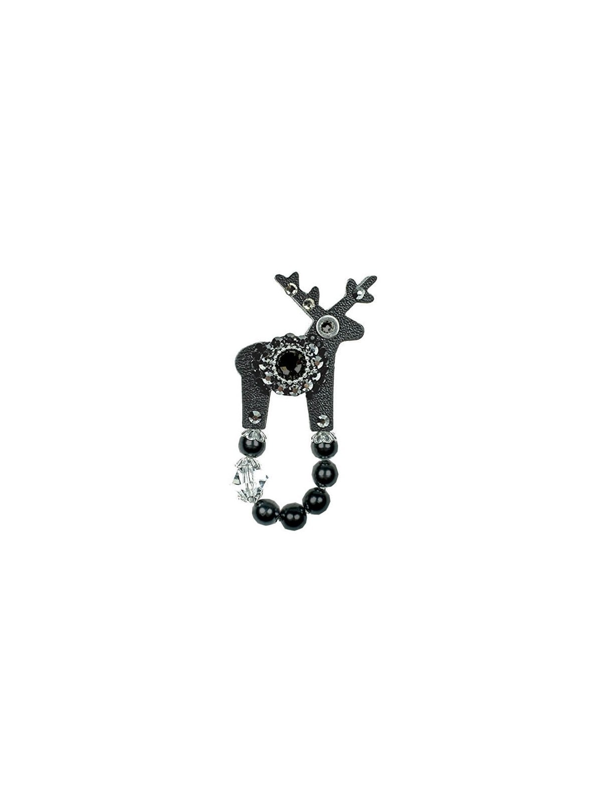 Deers Piccola Lady B in pelle di cervo nera donna