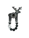 Deers Piccola Lady B in pelle di cervo nera donna