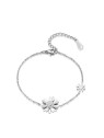 Troli Incantevole bracciale in acciaio con fiori VSB006S-PET donna