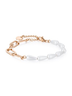Troli Incantevole bracciale in bronzo con perle VWSB001RG donna