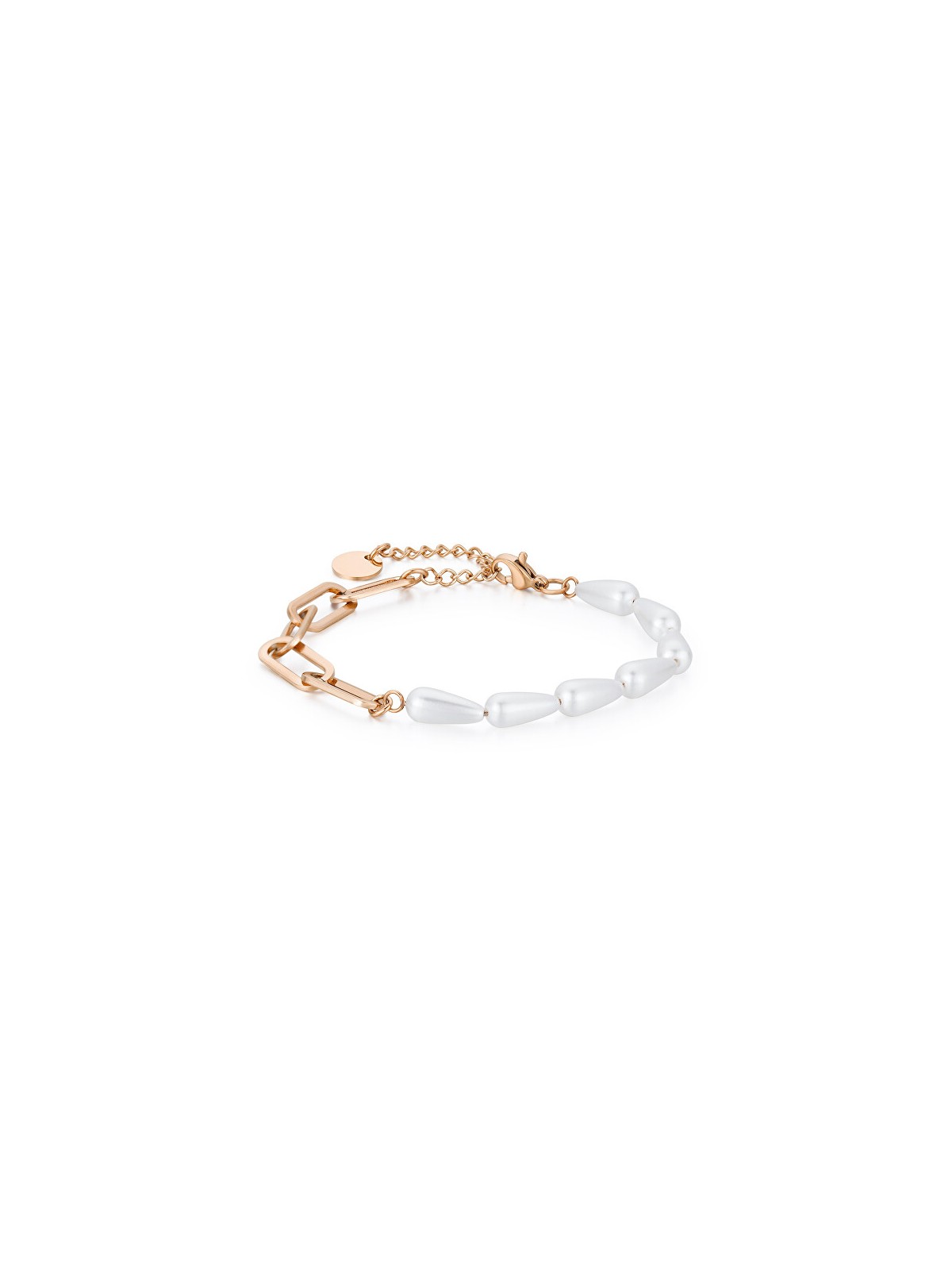 Troli Incantevole bracciale in bronzo con perle VWSB001RG donna