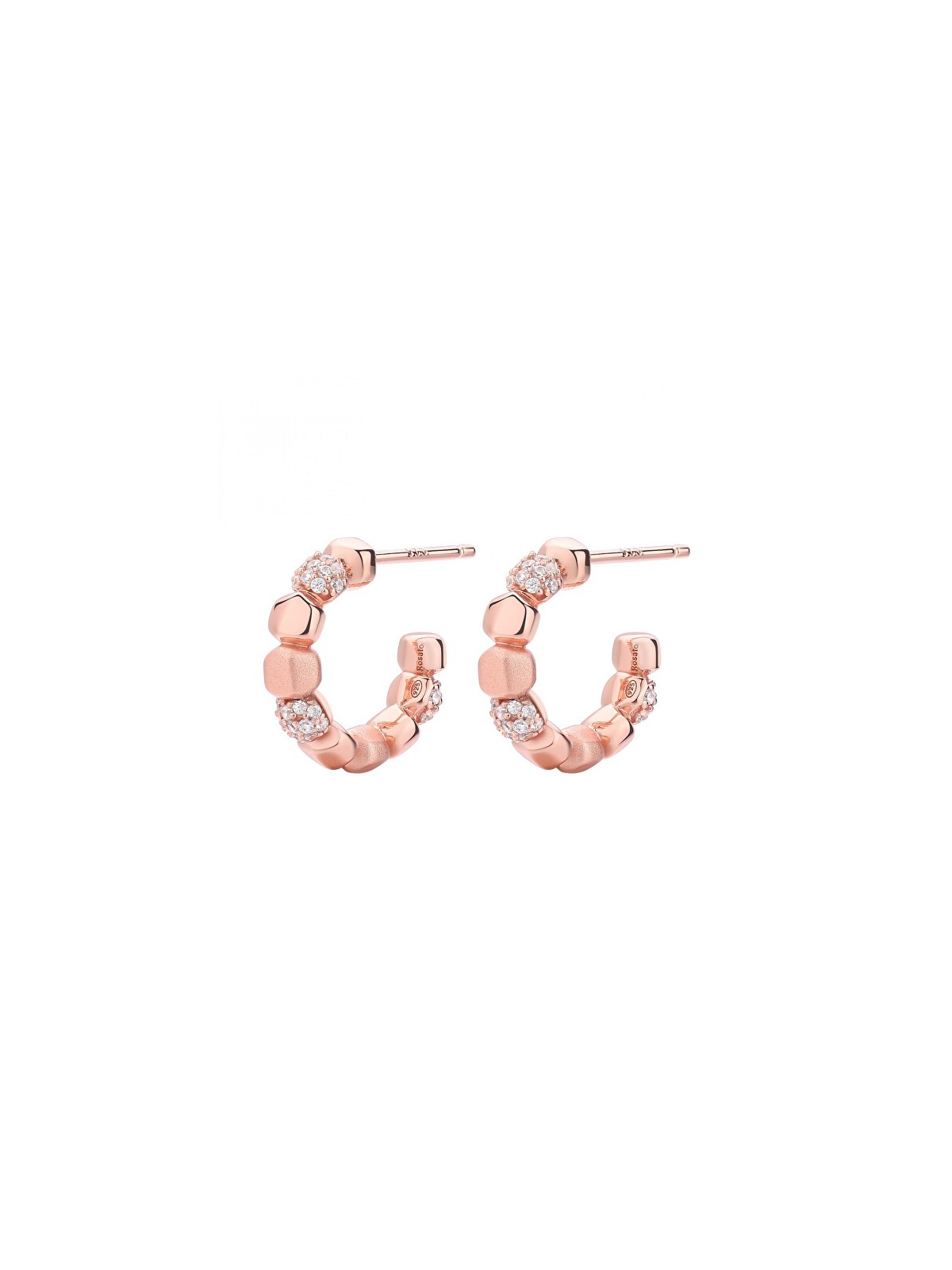 Rosato Orecchini a cerchio in bronzo con zirconi Into the blue RZIB33 donna