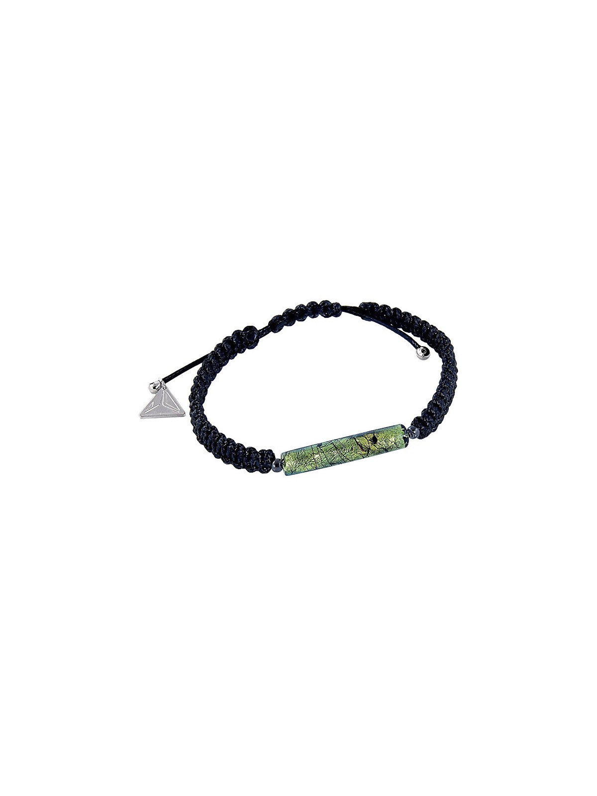 Lampglas Bellissimo bracciale da uomo in pelle di serpente con oro 24 carati e perla Lampglas BFM6 uomo