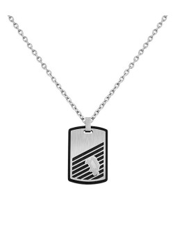 Police Elegante collana in acciaio da uomo Burren PJ26464PSS/01 uomo