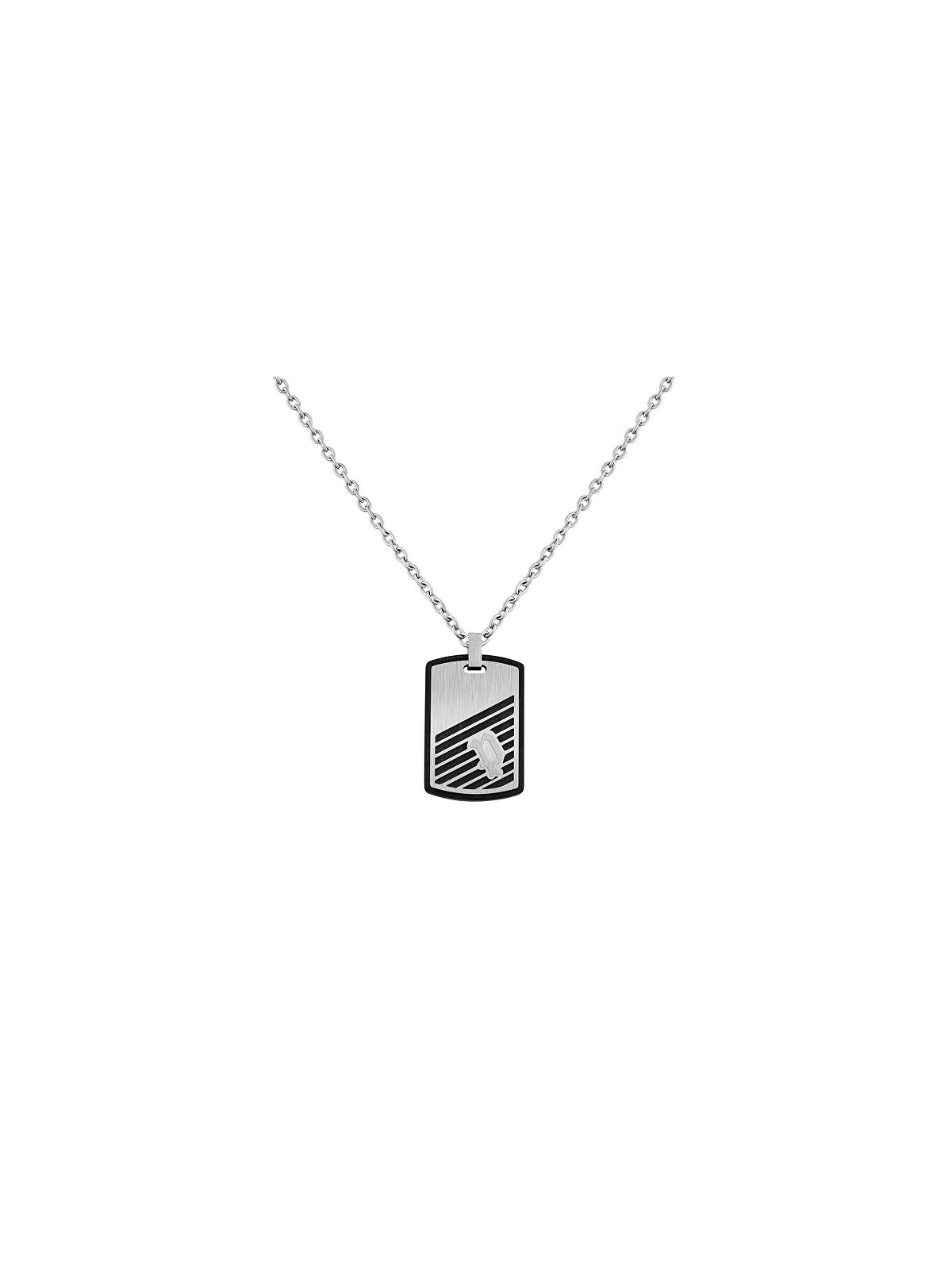 Police Elegante collana in acciaio da uomo Burren PJ26464PSS/01 uomo