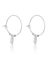 Emily Westwood Orecchini a cerchio in acciaio con perle Ruth EWE23064S donna