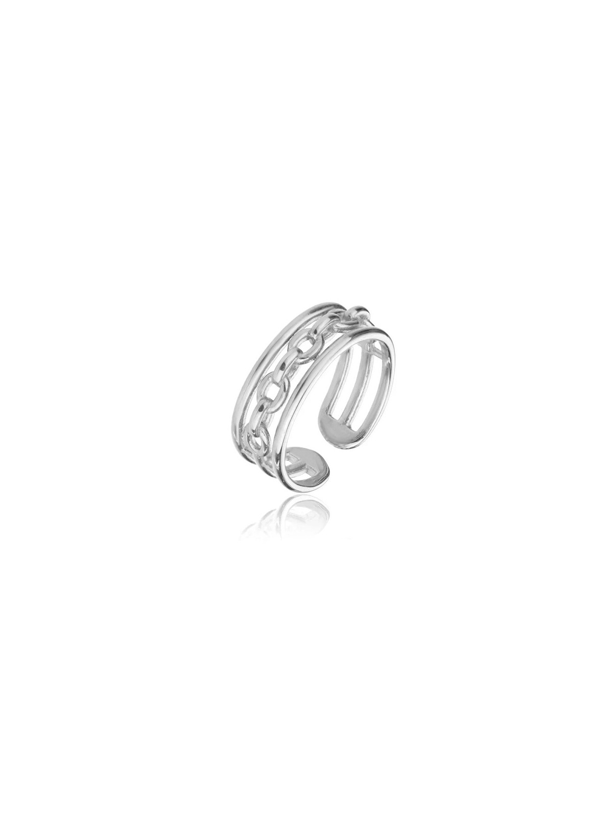 Marc Malone Anello aperto in acciaio Madeline Silver Ring MCR23001S donna