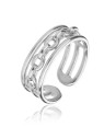 Marc Malone Anello aperto in acciaio Madeline Silver Ring MCR23001S donna