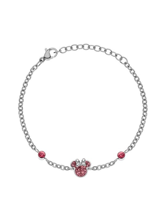 Disney Braccialetto in acciaio di Minnie Mouse di buona fattura B600589RPL-B.CS donna