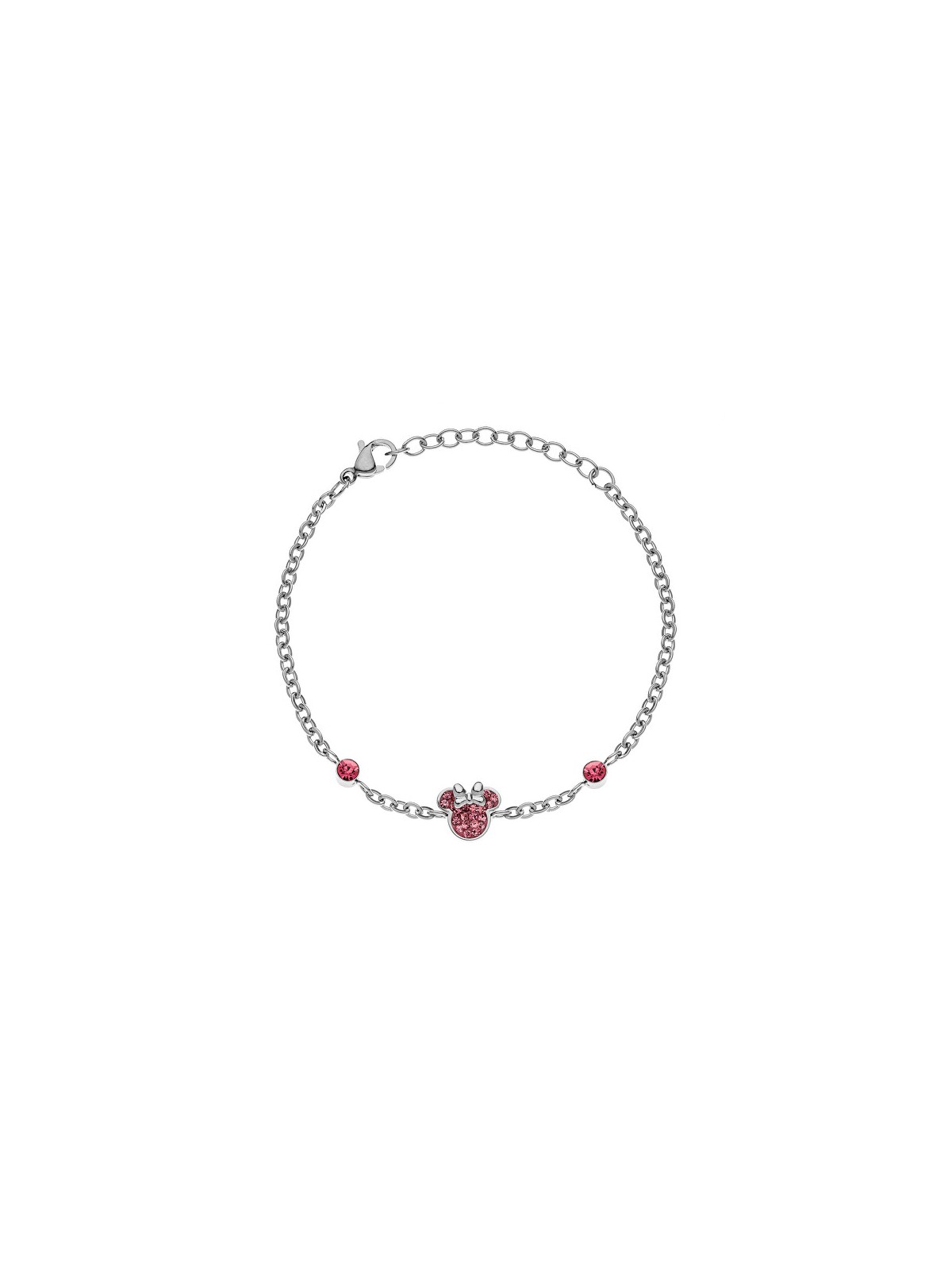 Disney Braccialetto in acciaio di Minnie Mouse di buona fattura B600589RPL-B.CS donna