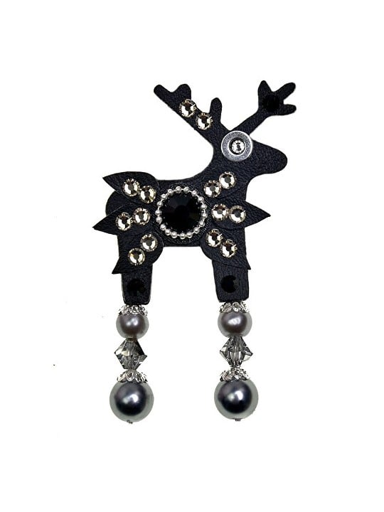 Deers Piccola pelle di cervo nera Florence donna