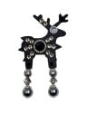 Deers Piccola pelle di cervo nera Florence donna