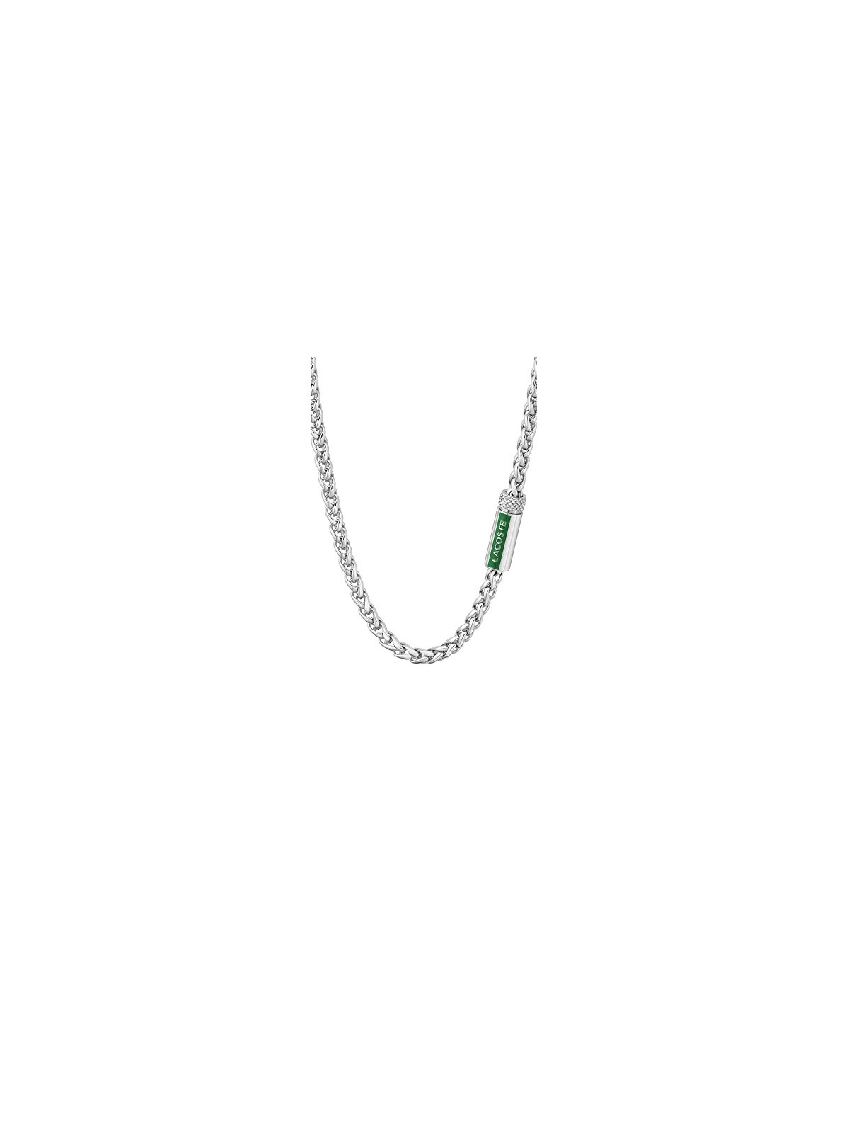 Lacoste Elegante collana in acciaio con la scritta 2040340 uomo