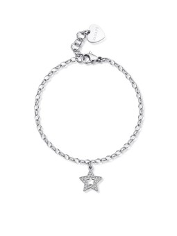 S'Agapõ Bracciale in acciaio stellato SHAR28 di buona qualità donna
