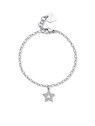 S'Agapõ Bracciale in acciaio stellato SHAR28 di buona qualità donna