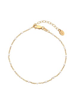 Hot Diamonds Bracciale con perline placcato oro fine Jac Jossa Embrace DL655 donna