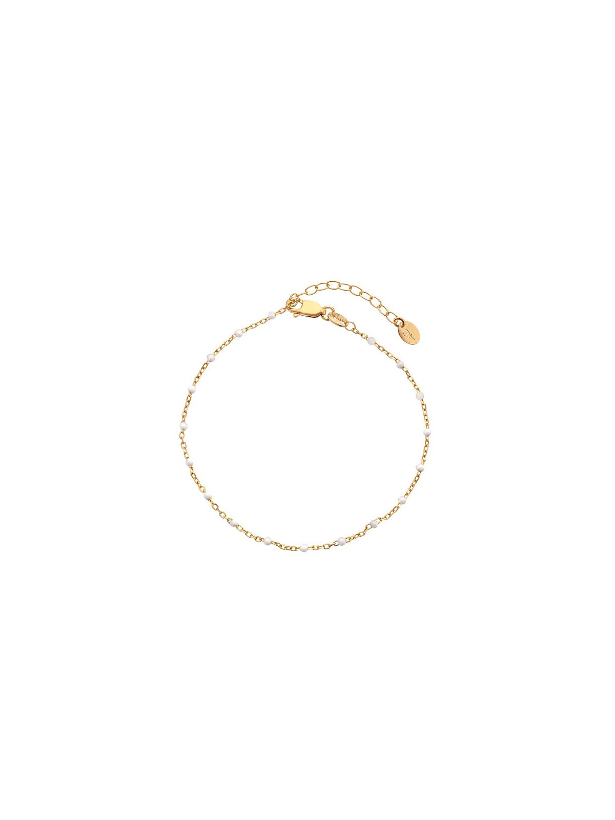 Hot Diamonds Bracciale con perline placcato oro fine Jac Jossa Embrace DL655 donna