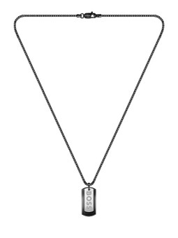 Hugo Boss Collana da uomo con francobollo militare Devon 1580577 uomo