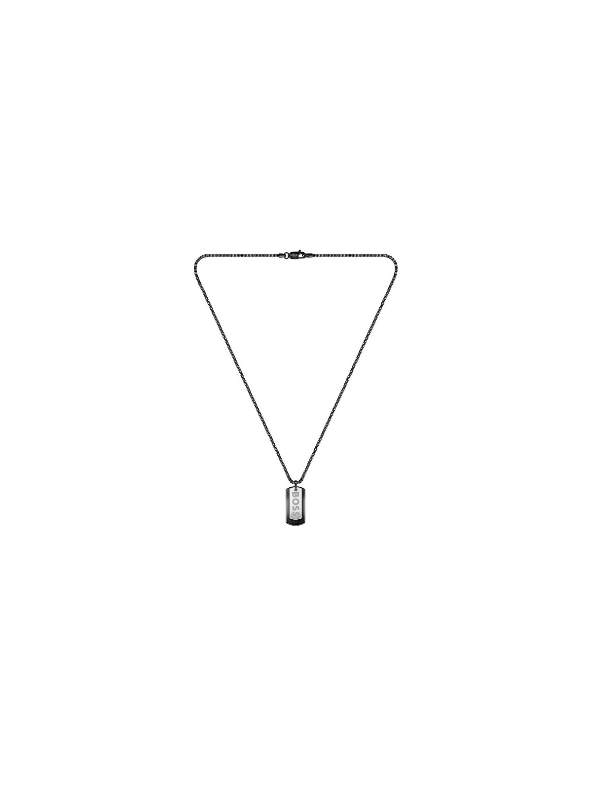 Hugo Boss Collana da uomo con francobollo militare Devon 1580577 uomo