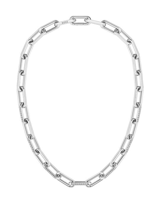 Hugo Boss Collana in acciaio imperdibile con cristalli Halia 1580578 donna