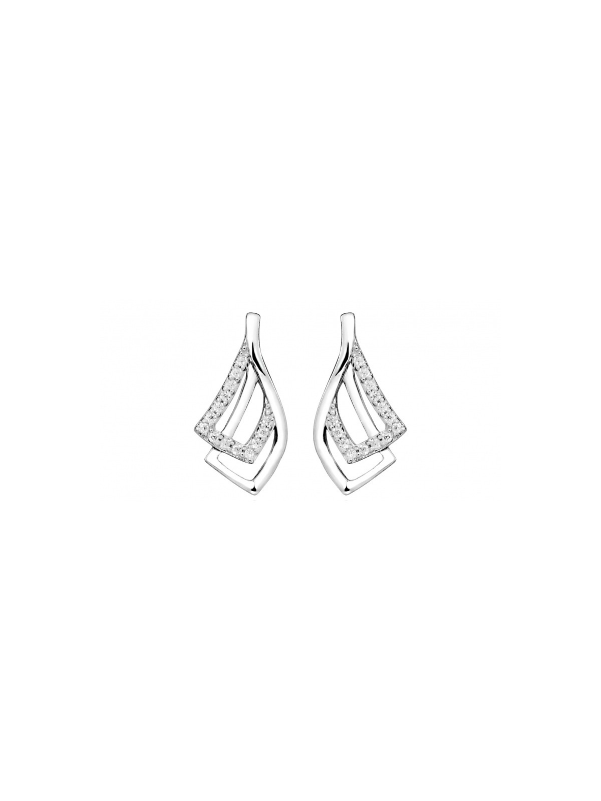 Silver Cat Eleganti orecchini con zirconi SC372 donna
