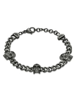 Police Elegante bracciale nero da uomo Vertex PEAGB0000907 uomo