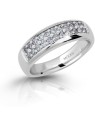 Modesi Anello scintillante in argento con zirconi cubici M11083 - Circonferenza: 50 mm donna