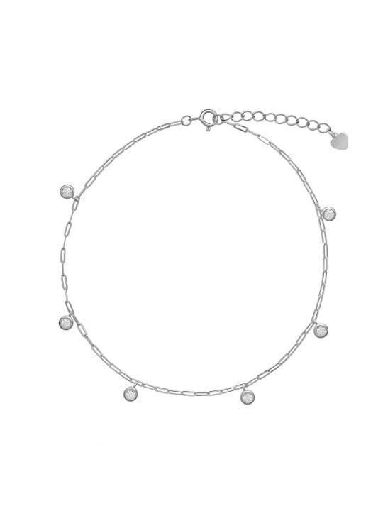 AGAIN Jewelry Bracciale in argento con zirconi AJNH0008 donna