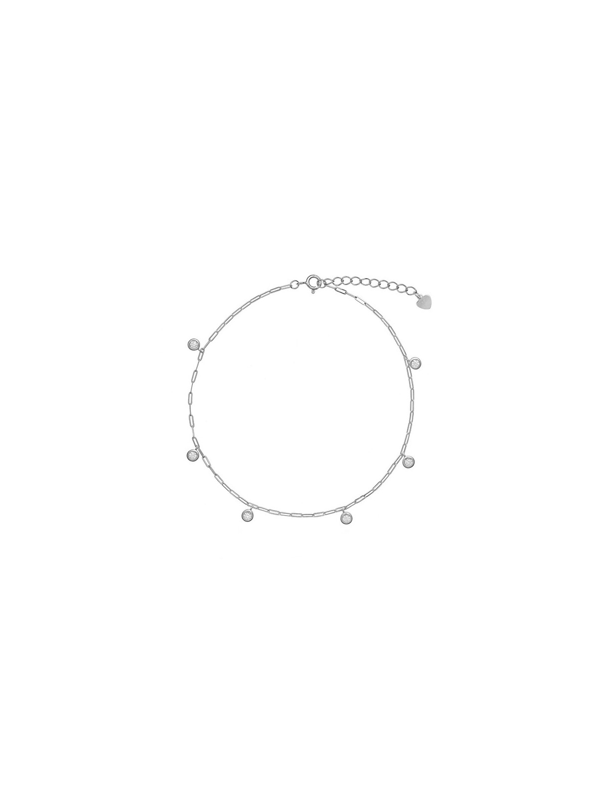 AGAIN Jewelry Bracciale in argento con zirconi AJNH0008 donna