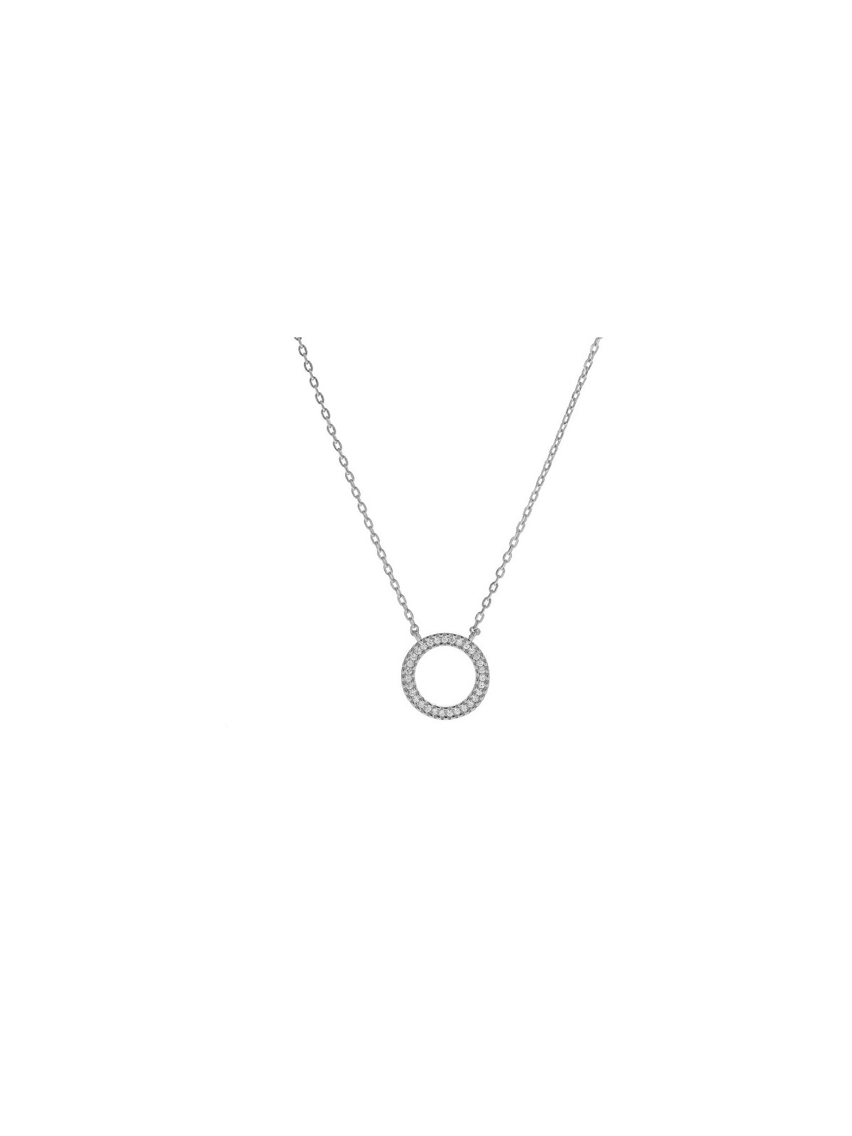 AGAIN Jewelry Collana scintillante in argento Anello AJNA0019 donna