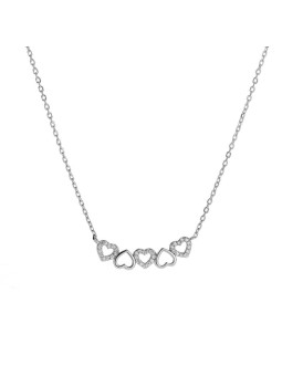 AGAIN Jewelry Collana a forma di cuore in argento AJNA0029 donna