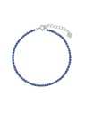 AGAIN Jewelry Bracciale tennis in argento con zirconi cubici blu AJNR0002 donna