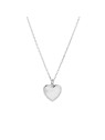 AGAIN Jewelry Delicata collana in argento con cuore in madreperla AJNA0031 catena, pendente donna