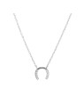 AGAIN Jewelry Collana a ferro di cavallo in argento scintillante AJNA0021 donna