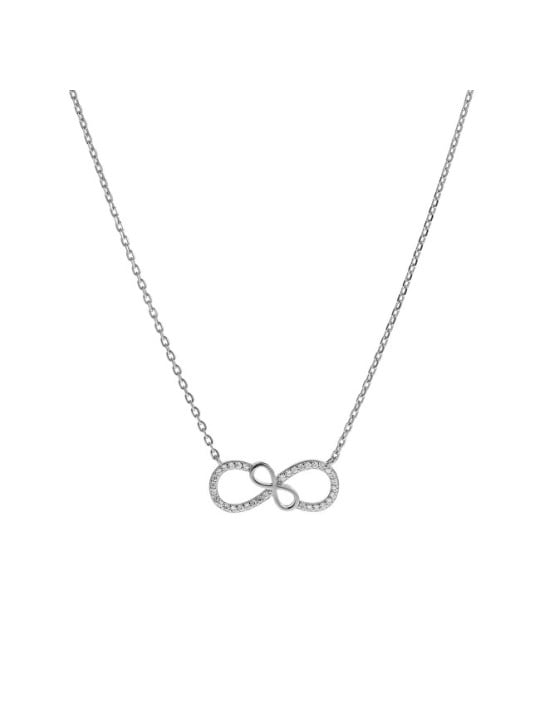 AGAIN Jewelry Collana Infinity in argento, modello AJNA0032. donna