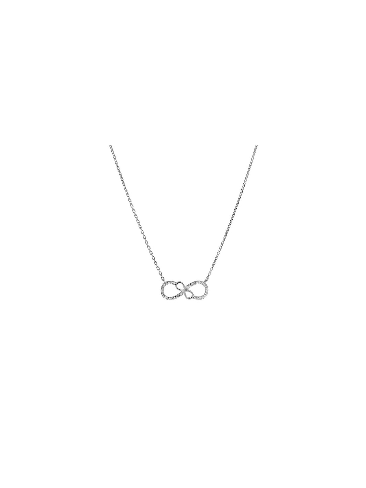 AGAIN Jewelry Collana Infinity in argento, modello AJNA0032. donna