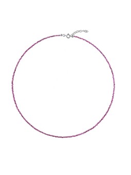AGAIN Jewelry Collana con perline di rubino AJKNA004 donna