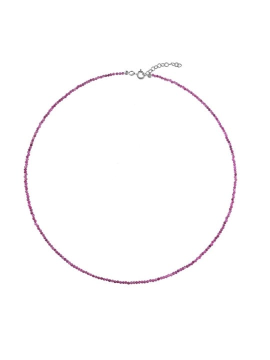 AGAIN Jewelry Collana con perline di rubino AJKNA004 donna