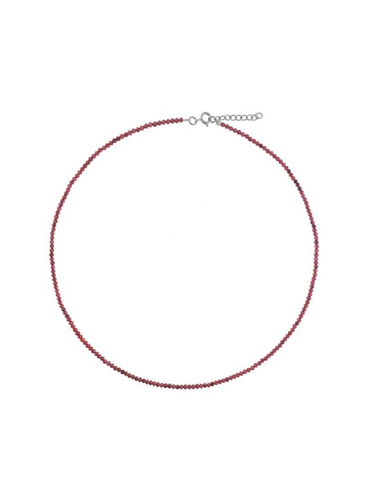 AGAIN Jewelry Collana di perle di granato AJKNA007 donna