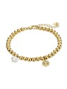 Marc Malone Bracciale con perline placcato oro Layla Gold Bracelet MCB23015G donna