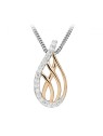 Silver Cat Elegante collana bicolore con zirconi SC409 donna