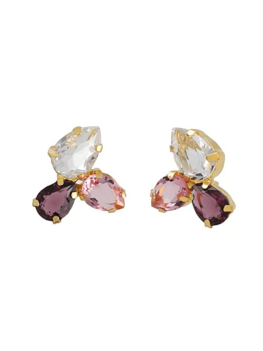 Victoria Cruz Splendidi orecchini placcati in oro con cristalli Glory A4902-26DT donna
