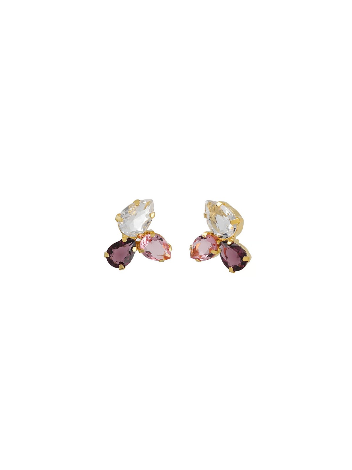 Victoria Cruz Splendidi orecchini placcati in oro con cristalli Glory A4902-26DT donna