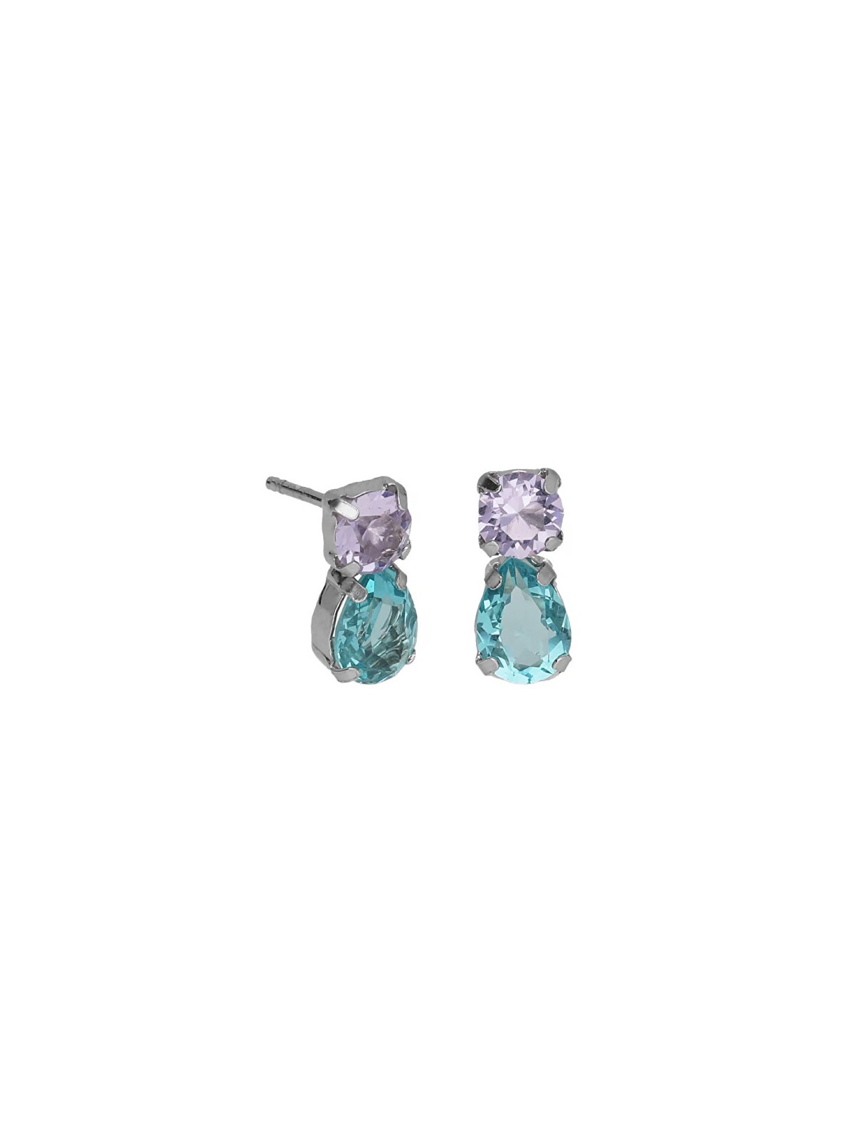 Victoria Cruz Bellissimi orecchini in argento con cristalli di alloro A4897-15HT donna