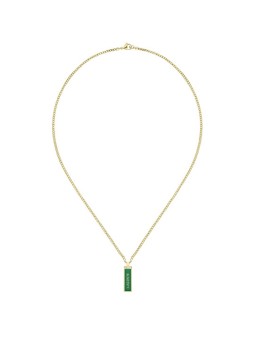 Lacoste Collana moderna in acciaio placcato oro 2040325 uomo