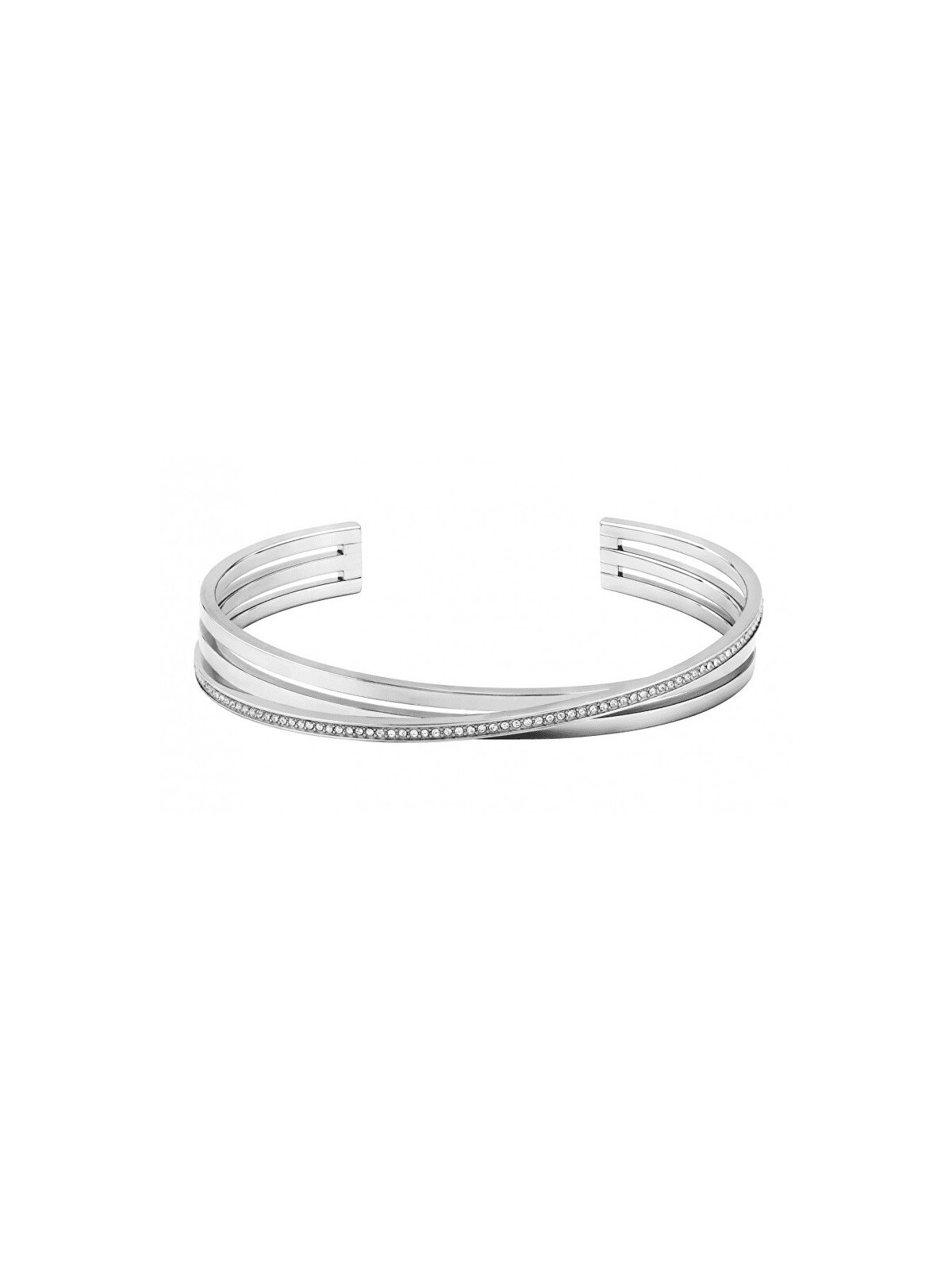 Hugo Boss Bracciale in acciaio massiccio con cristalli 1580284 donna