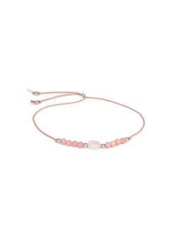 Agato Bracciale a cordino con angelite e oro rosa HE13R3S-LP donna
