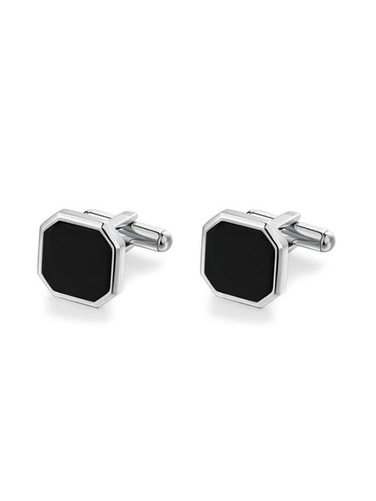 Brosway Gemelli in acciaio con inchiostro in onice nera BIK132 uomo