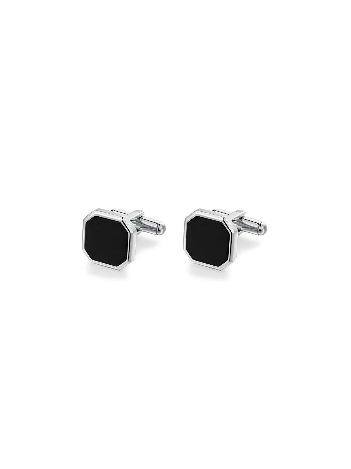 Brosway Gemelli in acciaio con inchiostro in onice nera BIK132 uomo